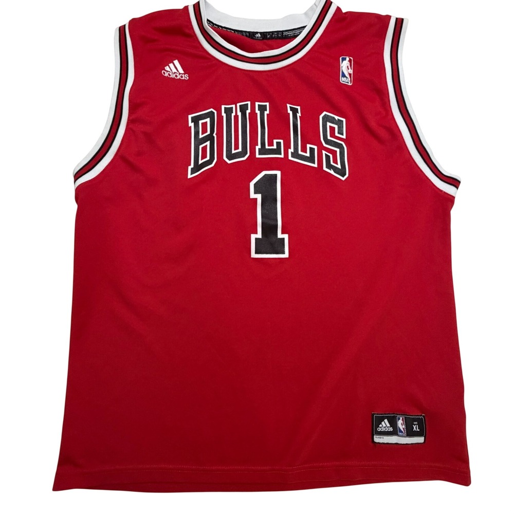 Adidas Chicago Bulls Derrick Rose 1 NBA Jersey Red Mens XL Basketball Sleeveless